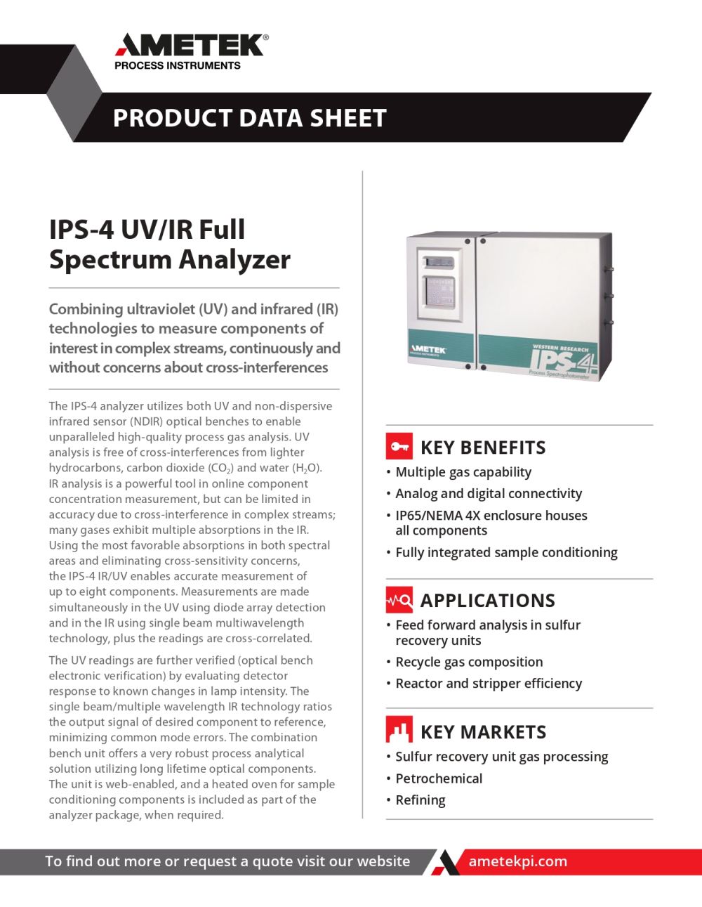IPS-4 UV IR Full Spectrum Analyzer